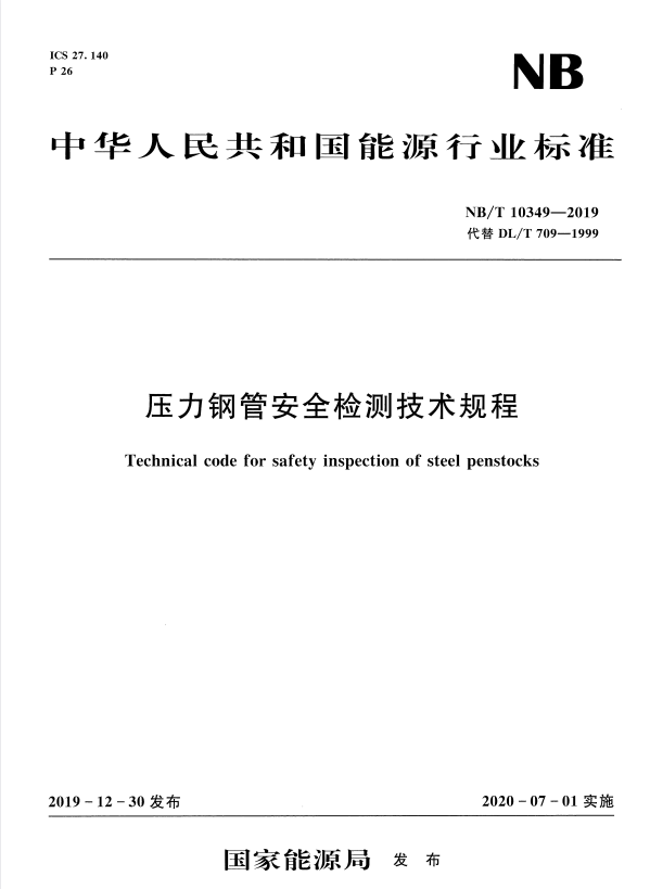 NB/T 10349-2019 压力钢管安全检测技术规程.pdf
