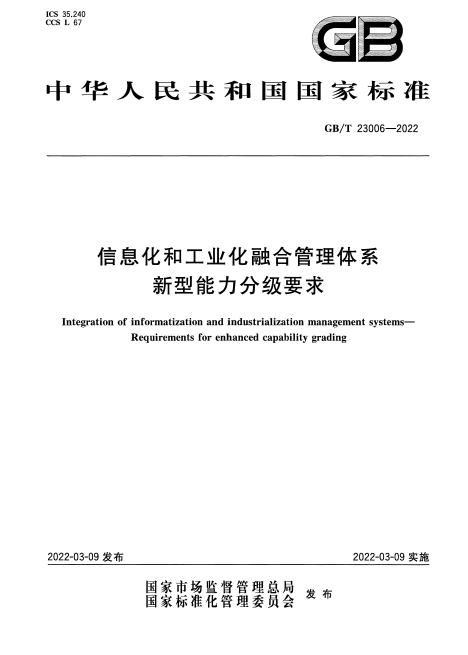 GB/T 23006-2022 信息化和工业化融合管理体系　新型能力分级要求.pdf