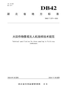 DB42/T 2571-2026 大田作物景观无人机放样技术规范