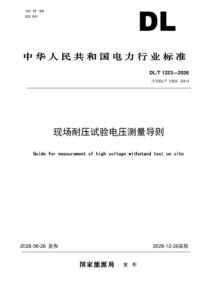 DL/T 1323—2026 现场耐压试验电压测量导则