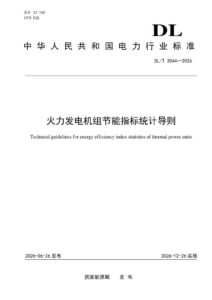 DL/T 3044—2026 火力发电机组节能指标统计导则