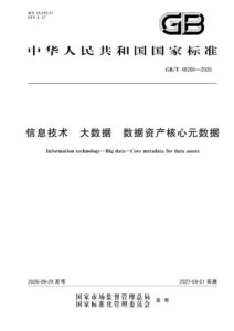 GB/T 48200-2026 信息技术 大数据 数据资产核心元数据