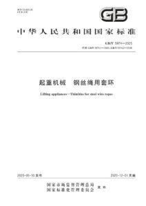 GB/T 5974-2025 起重机械  钢丝绳用套环