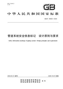 GB/T 38650-2020 管道系统安全信息标记 设计原则与要求