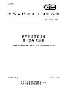 GB/T 7256.4-2023 民用机场助航灯具 第4部分:风向标